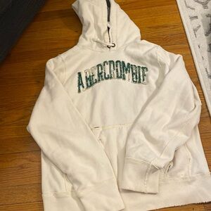 Vintage abercrombie and fitch cotton hoodie sz L